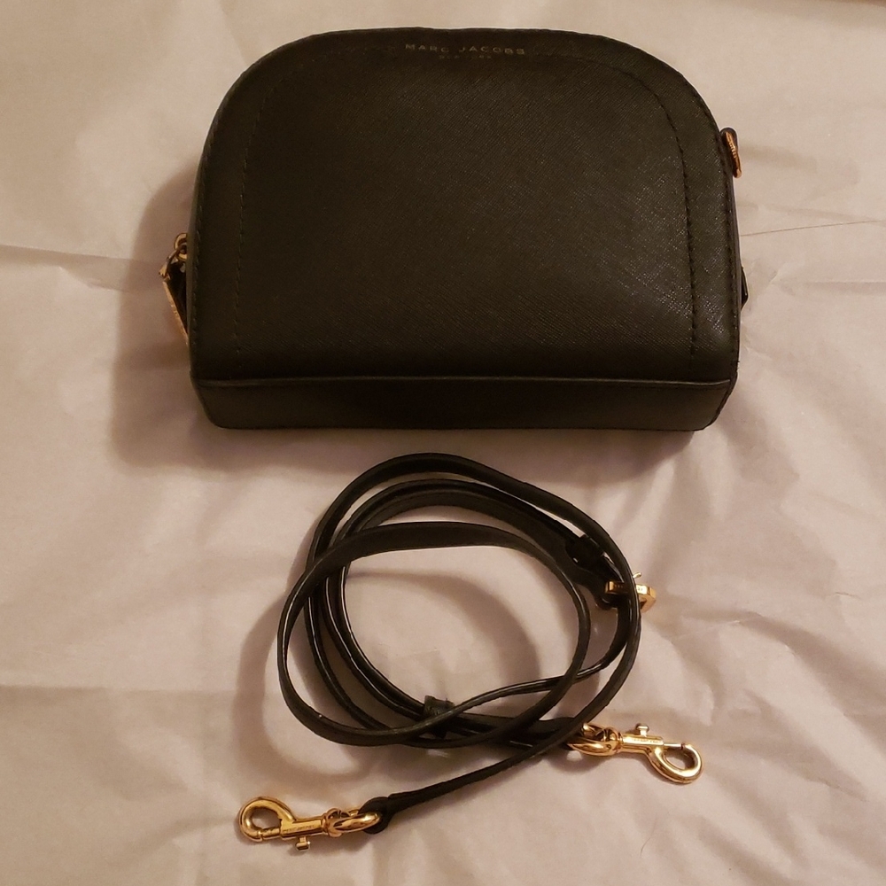 Marc Jacobs "Playback" Leather Dome Camera Crossbody Bag, Black